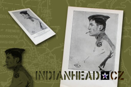 INDIANHEAD.CZ IM40009 US 2ID WWI DRAWING 1ST LT JAMES M. SYMINGTON 1ST BATTALION 23D INFANTRY 2ND DIVISION